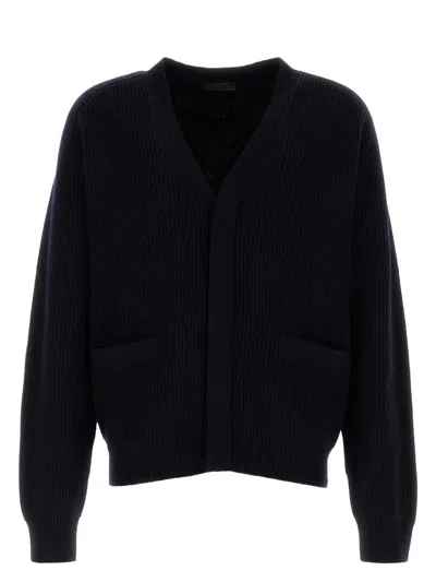 PRADA WOMEN'S DARK CASHMERE CARDIGAN