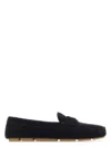 Prada Midnight Blue Suede Loafers