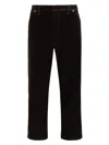 Prada Dark Brown Velvet Denim Pant