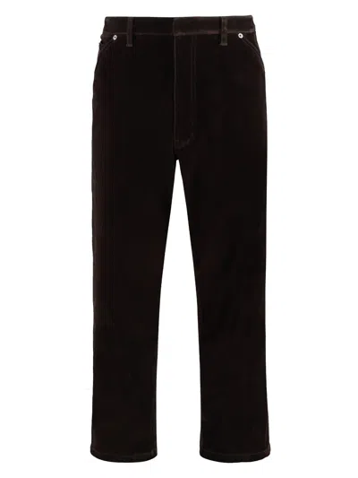 PRADA WOMEN'S DARK VELVET DENIM PANT