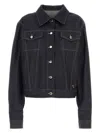 Prada Triangle Logo Denim Jacket