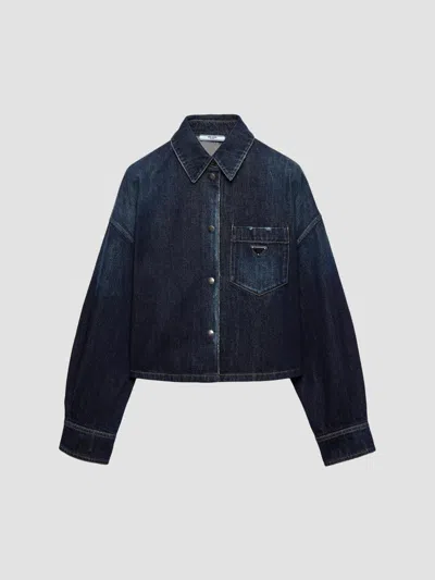 PRADA WOMEN'S DENIM SHIRT