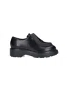 Prada Women's Leather Lace-up Shoes In Black