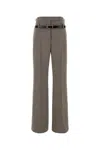 Prada Women Melange Cappuccino Tech Wool Pant