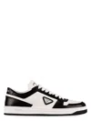 Prada Downtown Sneaker Aus Perforiertem Leder In White