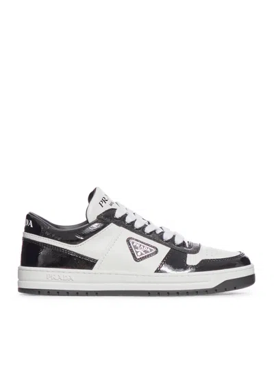 Prada Women Downtown Leather Sneakers