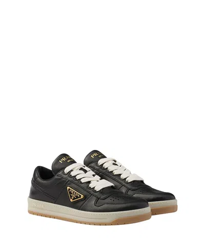 PRADA WOMEN'S DOWNTOWN NAPPA LEATHER SNEAKERS