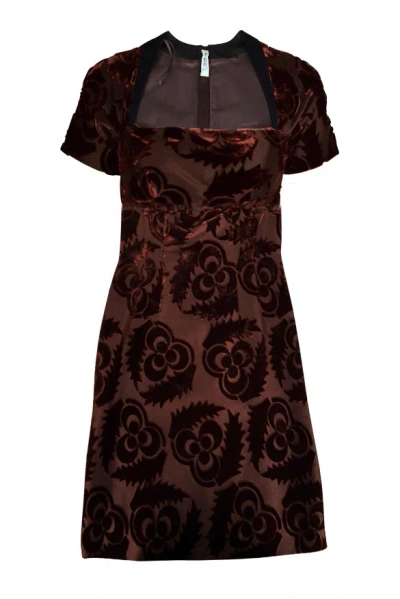 Prada Women Dress In Brown