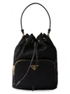 Prada Borsa A Secchiello Re-edition 1978 In Re-nylon Nero Donna In Black