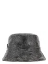 Prada Women's Embellished Fabric Bucket Hat In Silver