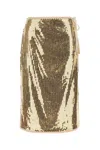Prada Mesh Skirt With Sequin Embellishment And Side Tie