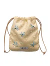 Prada Embroidered Canvas Smartphone Case In Neutral