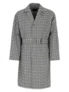 Prada Embroidered Cotton Overcoat