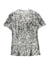 Prada Sequin-embellished Short-sleeved Blouse In Silver