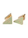 Prada Enameled Metal Earrings In Multi