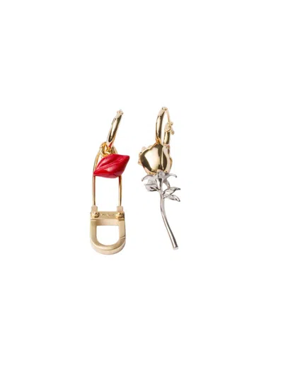 Prada Women's Enameled Metal Earrings In Multi