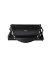 Prada Chic Top Handle Shoulder Bag With Gold Hardware In Black