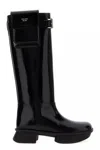 Prada Stiefel Equal Aus Lackleder In Black