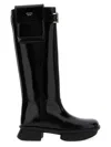 Prada Women's Leather Boots In Black
