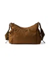 Prada Women's Explore Large Re-nylon And Leather Shoulder Bag In Brown
