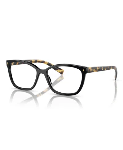 Prada Women's Eyeglasses, Pr 15zv In Black