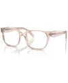 Prada Women's Eyeglasses, Pr 17zv 54 In Crystal Pink