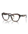 Prada Women's Eyeglasses, Pr 10zv 51 In Caramel Tortoise