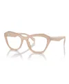 Prada Women's Eyeglasses, Pr A20v In Opal Natural