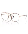 Prada Women's Eyeglasses, Pr A58v In Rose Gold
