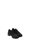 Prada Sneakers Mesh Upper Rubber Sole In Black