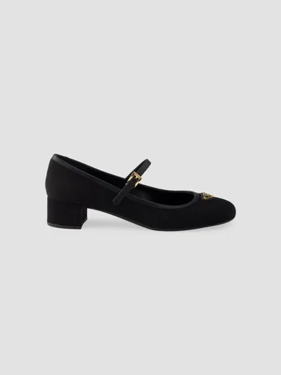 Prada Women's Fabric Pumps In Black