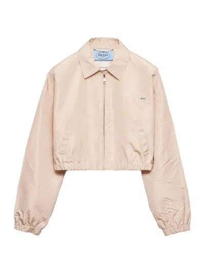PRADA WOMEN'S FAILLE BLOUSON JACKET