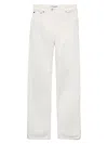 Prada Old Denim Five-pocket Jeans In White