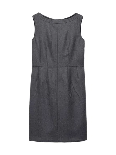 Prada Flannel Dress In Gray
