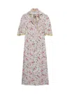 Prada Patterned Dress In Purple