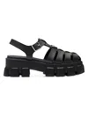 Prada Women's Foam Rubber Sandals In Black
