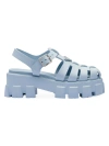 Prada Women's Foam Rubber Sandals In Blue