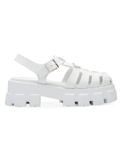 Prada Women's Foam Rubber Sandals In White