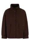 Prada Gabardine Jacket With Long Sleeves And Pockets
