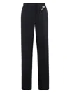 Prada Embellished Wool Gabardine Wide-leg Pants