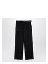 Prada Black Gabardine Trousers With Belt