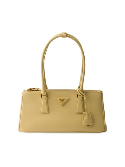 Prada Galleria Medium Saffiano Leather Bag In White