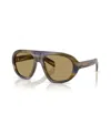 Prada Pr C05s 23g70g Laguna A Righe Glasses In Brown