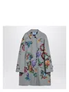 Prada Printed Cotton Trench Coat Coats And Trench Coats Gray