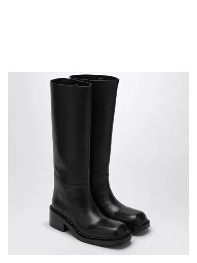 PRADA WOMEN'S HIGH LEATHER BOOT