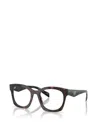 Prada 52mm Irregular Optical Glasses In Multi