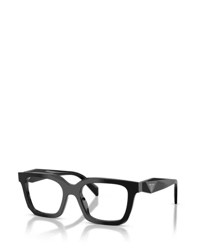Prada Women's Irregular Eyeglasses, Pr C08v In Black