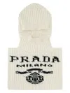 Prada Women's Ivory Cashmere Balaclava
