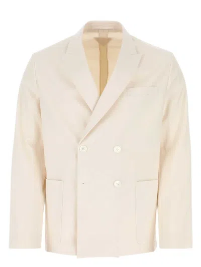 PRADA WOMEN'S IVORY COTTON BLAZER