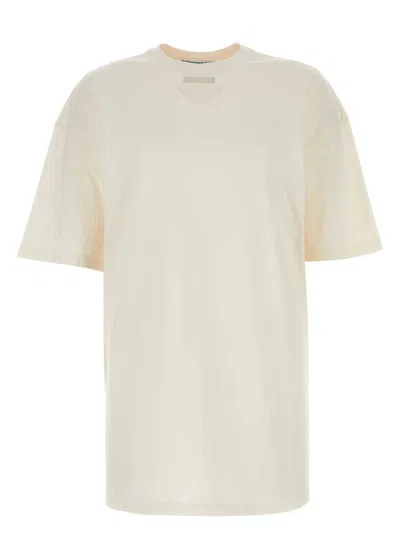 PRADA WOMEN'S IVORY JERSEY T-SHIRT